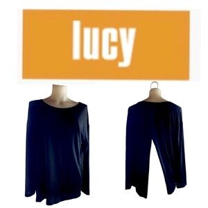 Lucy Activewear Long Sleeve Split Fly Top
